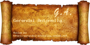 Gerendai Antonella névjegykártya